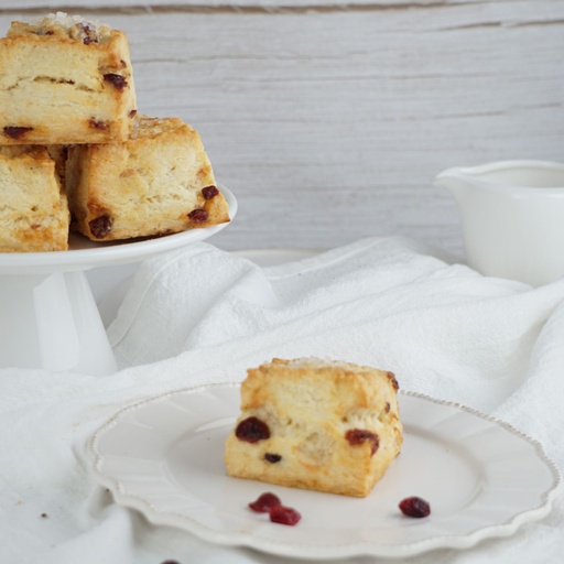 [SC956] Scones Canneberge orange | 95 g, Cru, 6 Unites